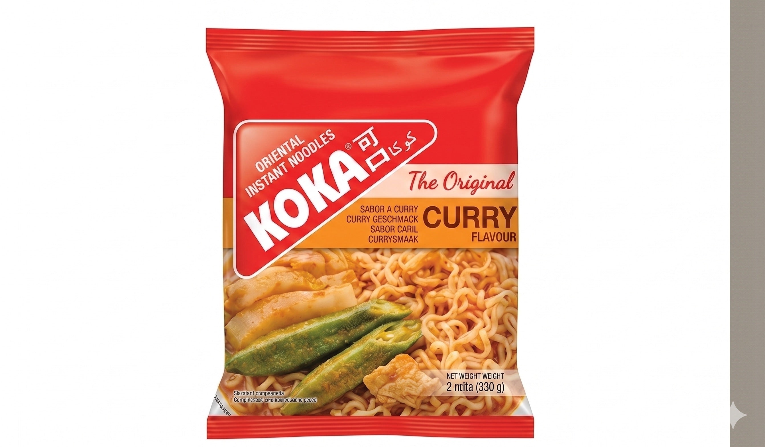 KOKA The Original Curry Flavour Oriental Instant Noodles 330g