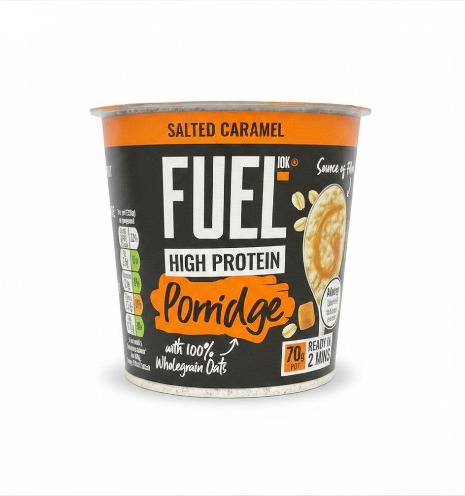 FUEL10K High Protein Salted Caramel Porridge Pot – 70g