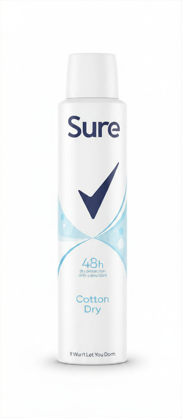 Sure Cotton Dry Antiperspirant Deodorant – 150ml