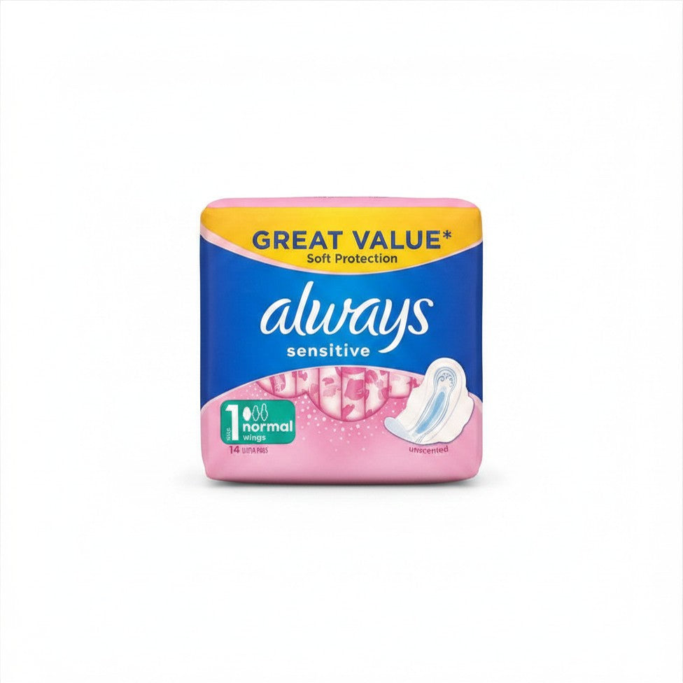 Always Sensitive Sanitary Pads - Size 1 Normal